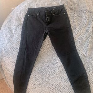Banana Republic Premium Denim Black Jeans Woman Skinny 29 48/109cm